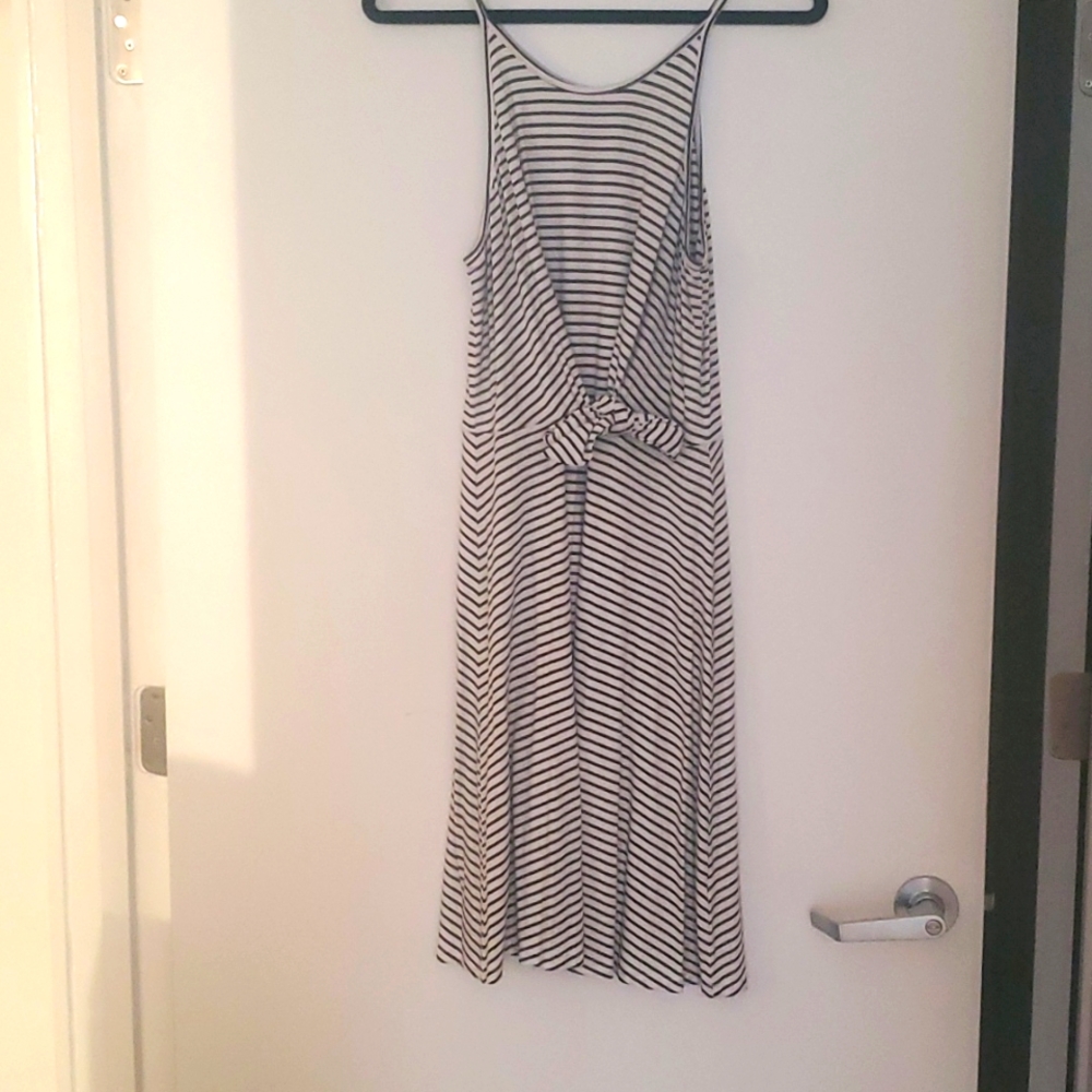 Blue/white Striped Dress